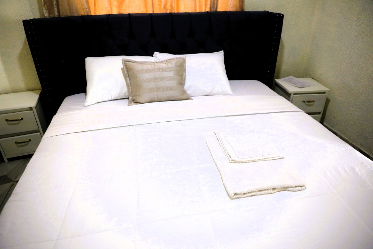 Comfortable twin bedding configuration for companions or children